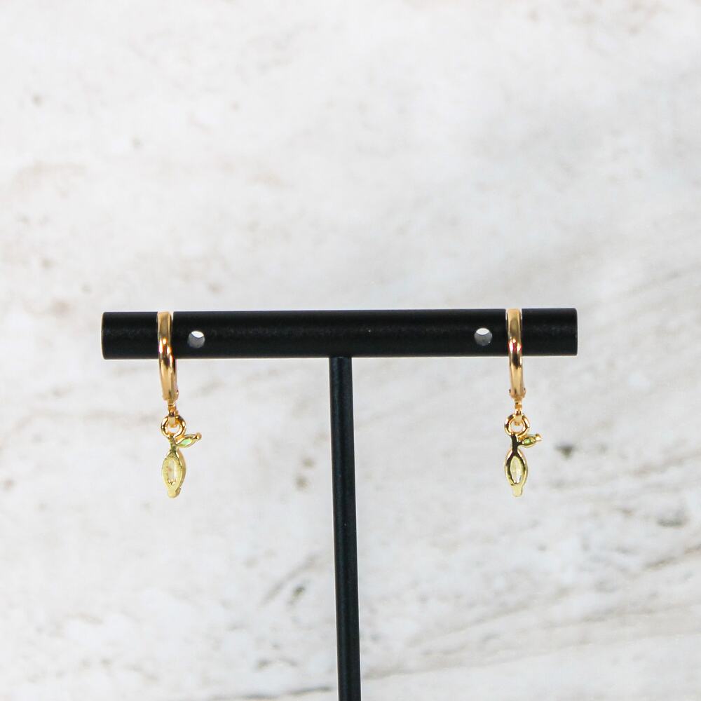 Lemon Huggie Hoop Earrings